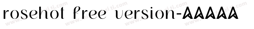rosehot free version字体转换